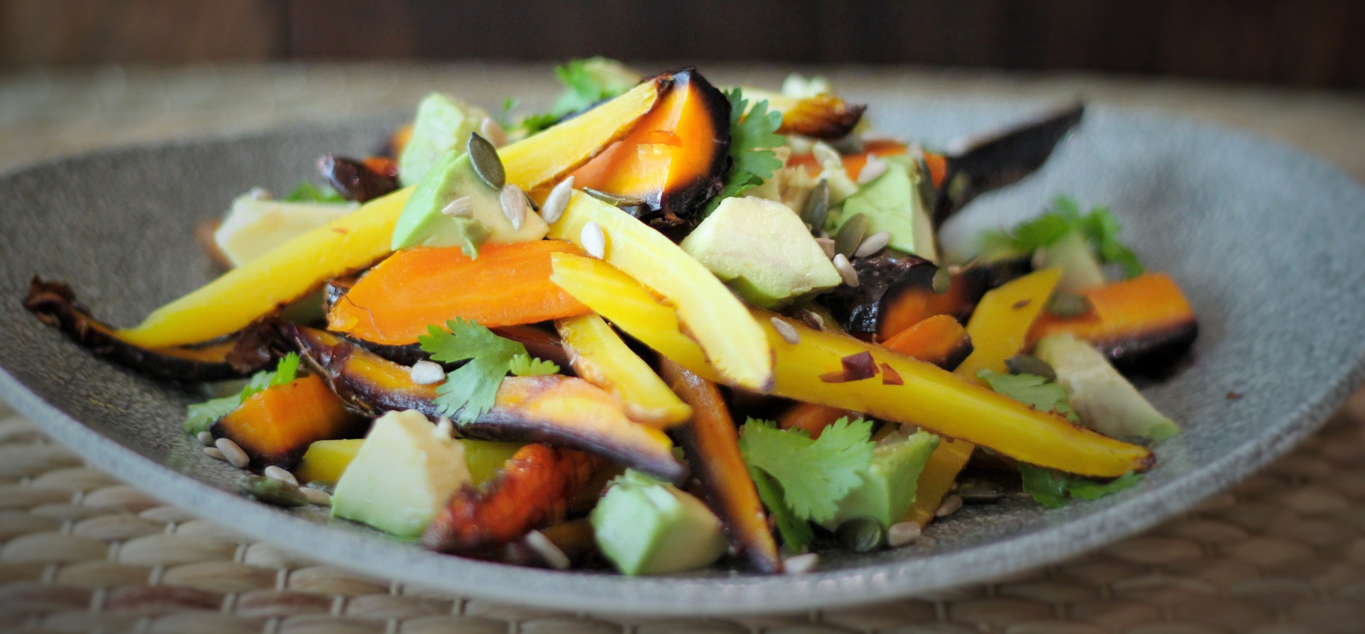 Cumin Roast Carrot & Avocado Salad